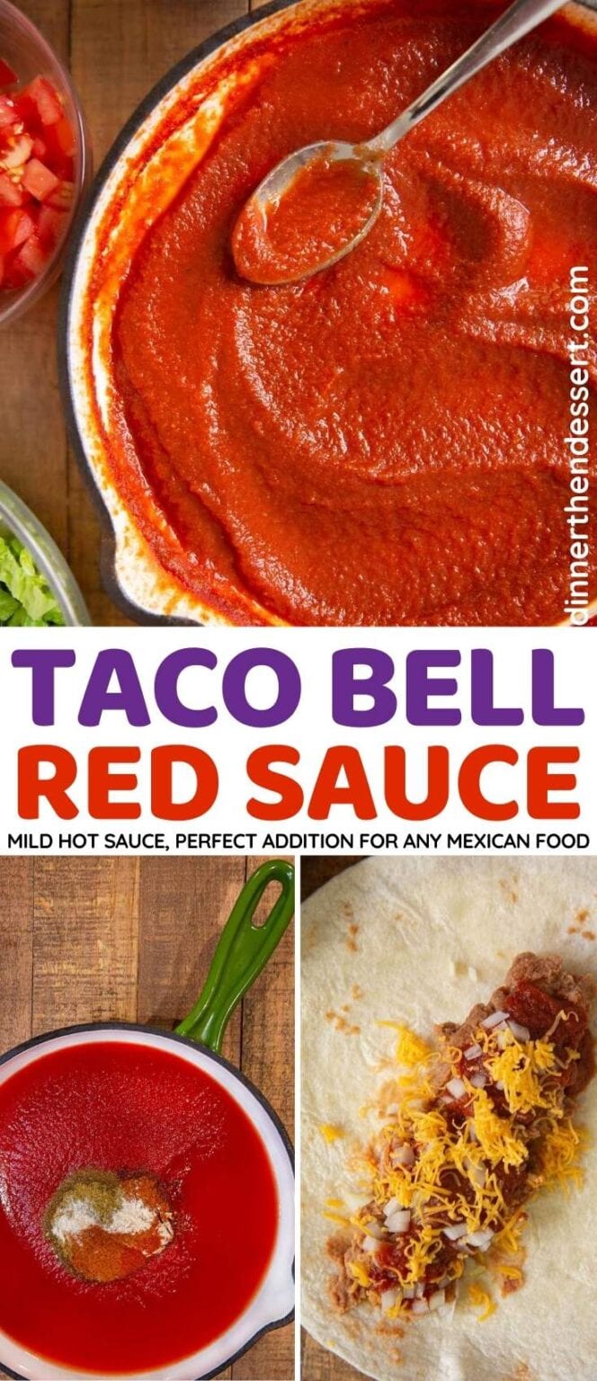 Taco Bell Red Sauce (Copycat) Recipe- Dinner, then Dessert