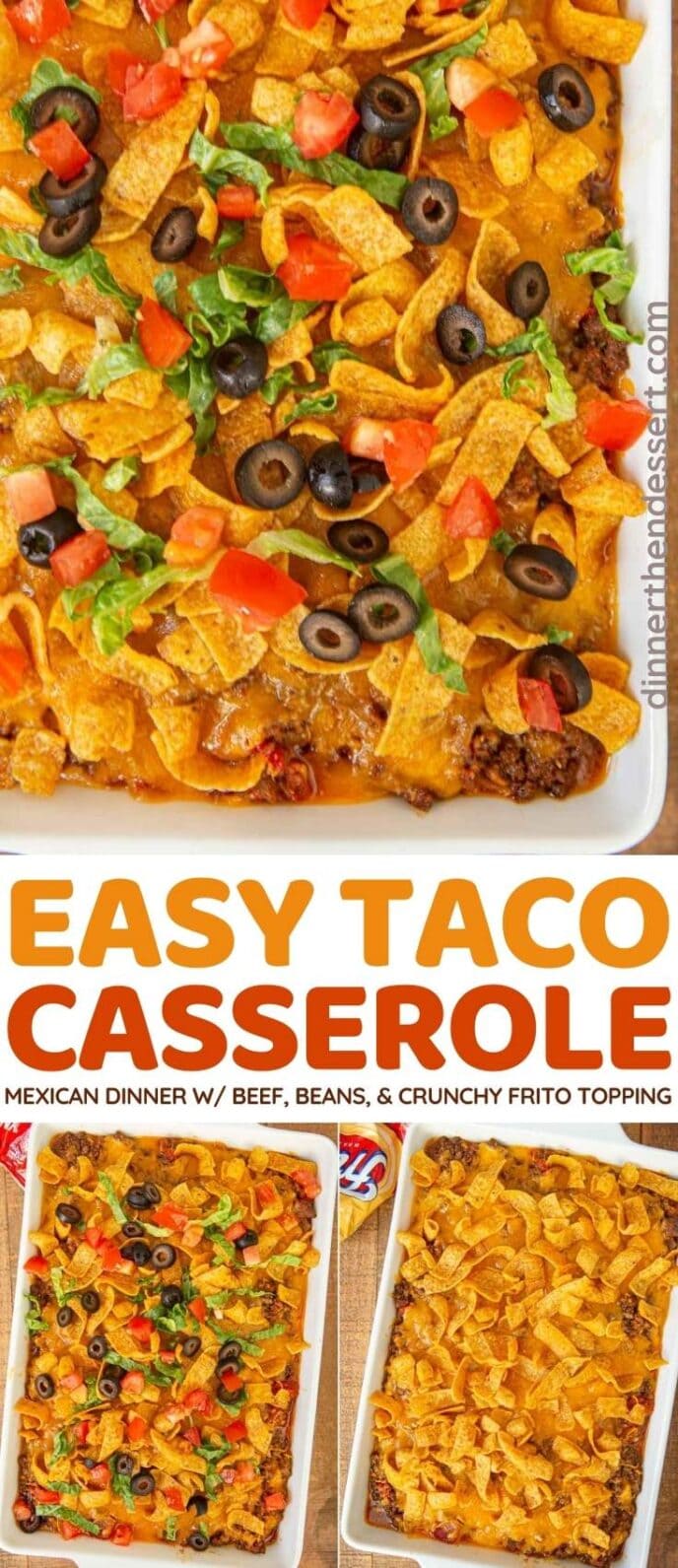 Easy Taco Casserole Recipe (Weeknight Dinner!) - Dinner, then Dessert