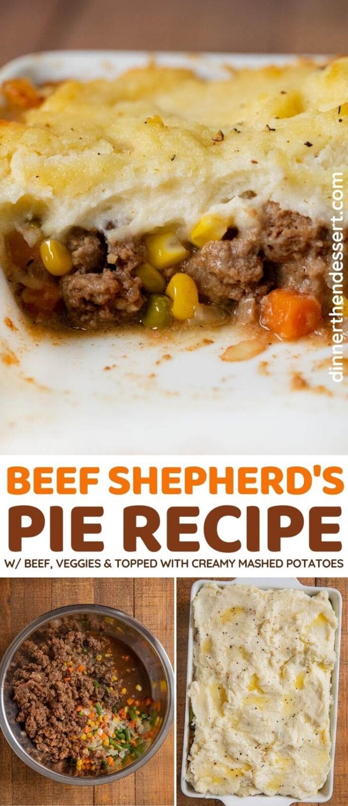 Beef Shepherd's Pie collage