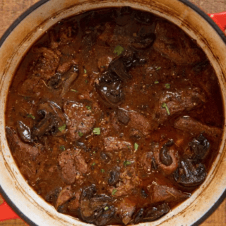 stew in a heavy bottom pot