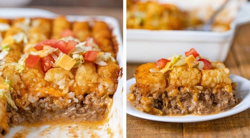 Easy Big Mac Tater Tot Casserole Recipe - Dinner, then Dessert