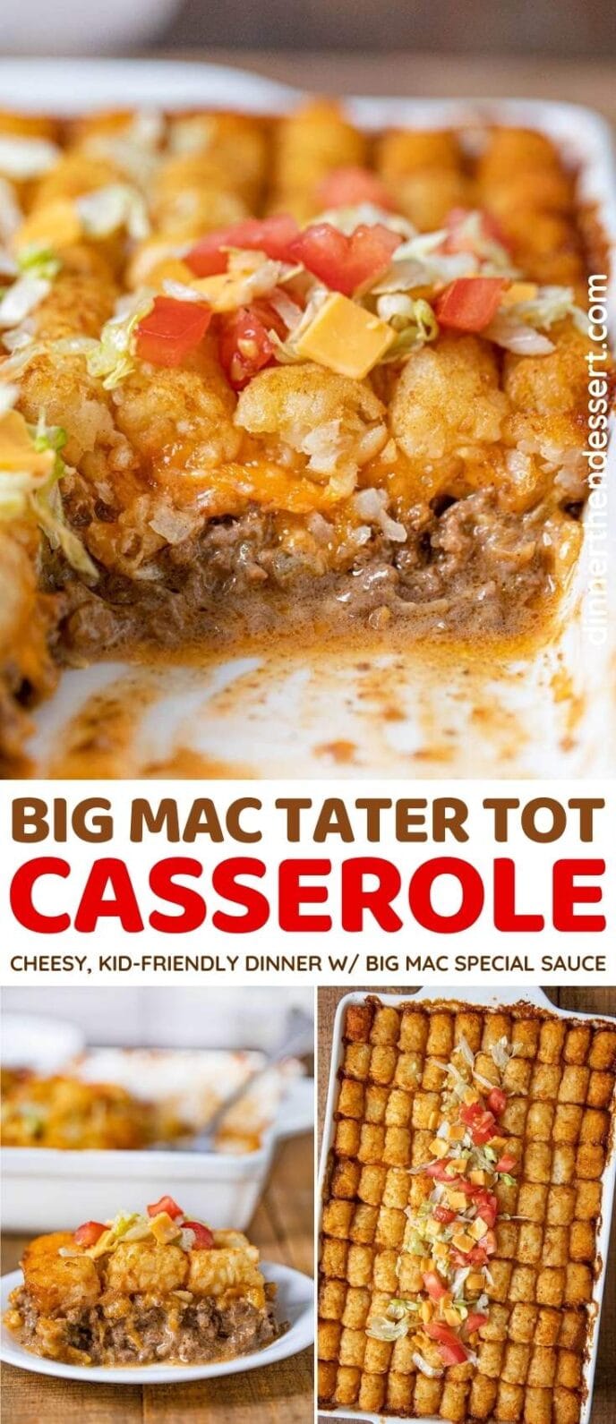 Easy Big Mac Tater Tot Casserole Recipe - Dinner, then Dessert