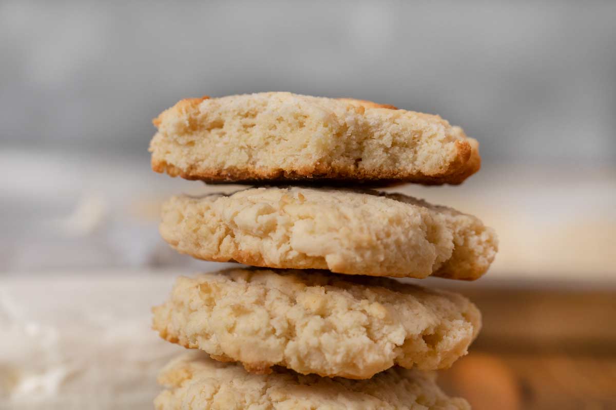 Cream Cheese Cookies in stack