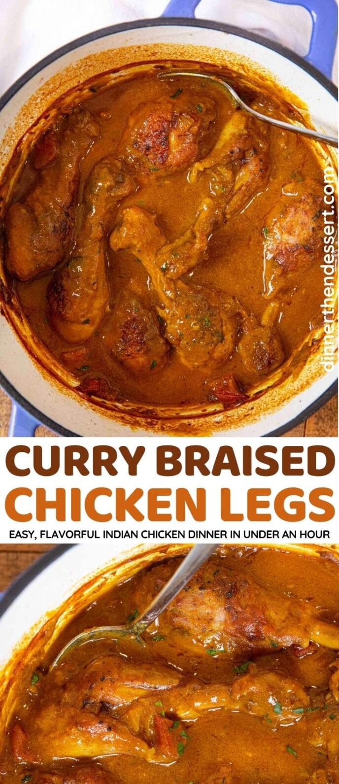 Curry Braised Chicken Legs collage