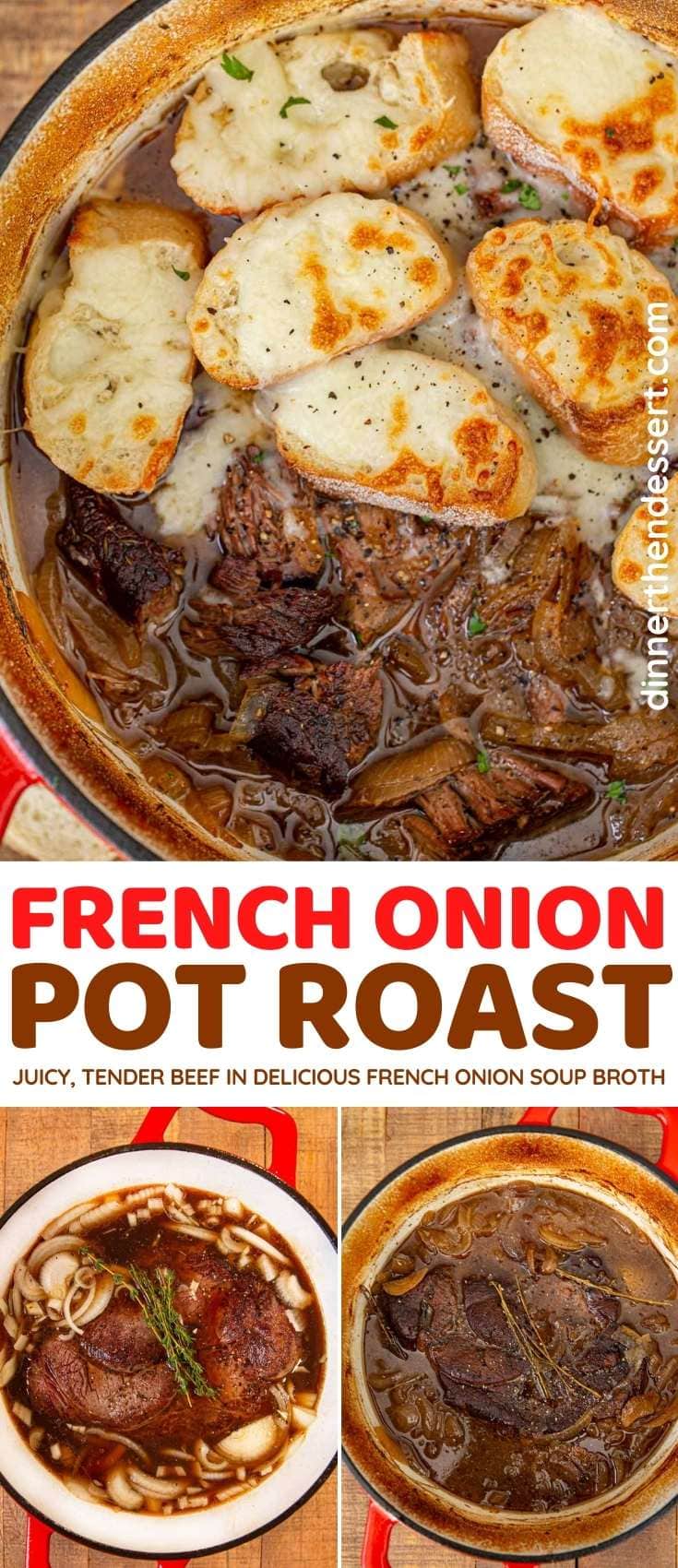 French Onion Pot Roast Recipe - Dinner, then Dessert