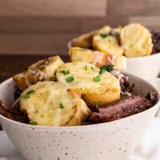 French Onion Pot Roast in bowl