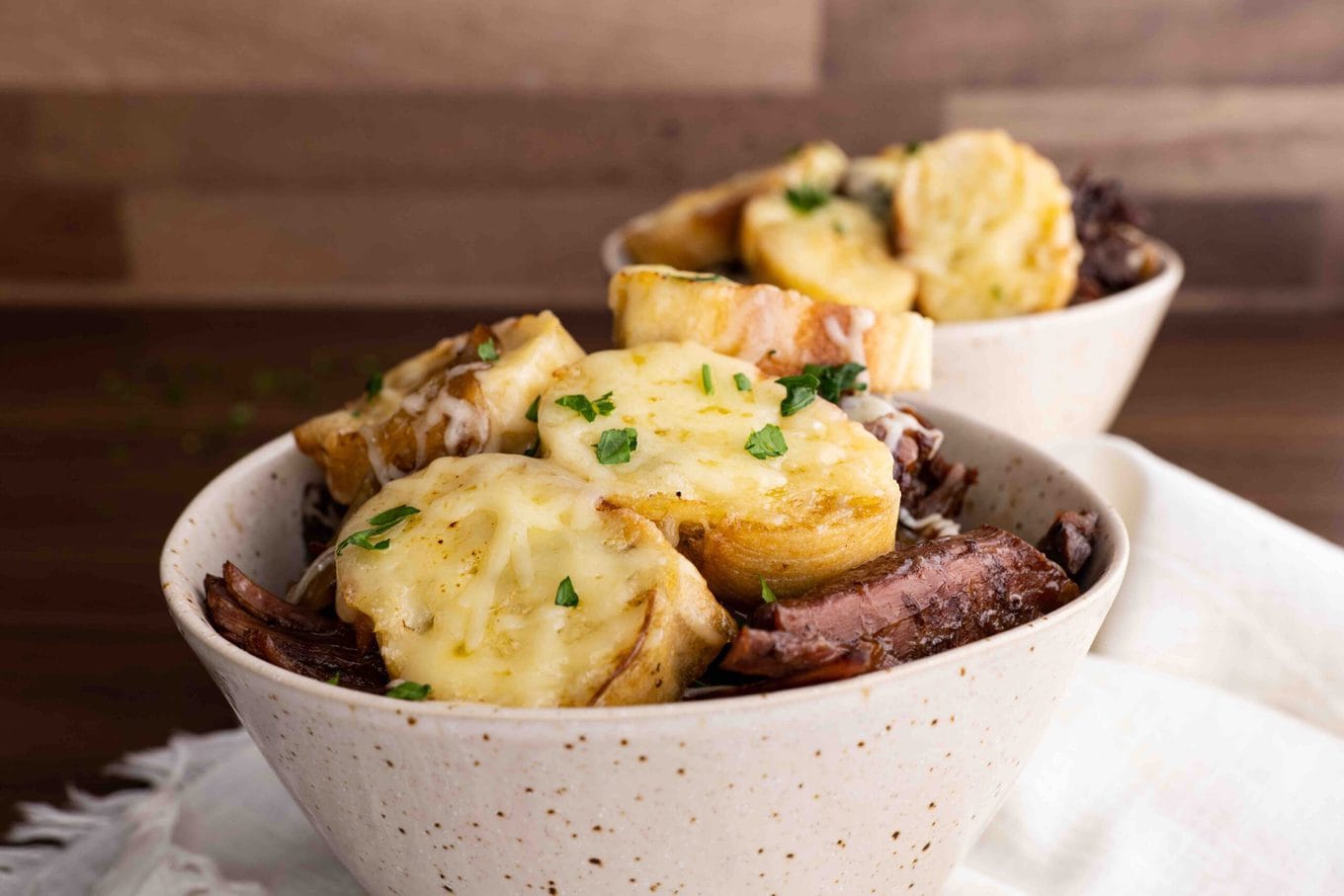 French Onion Pot Roast in bowl