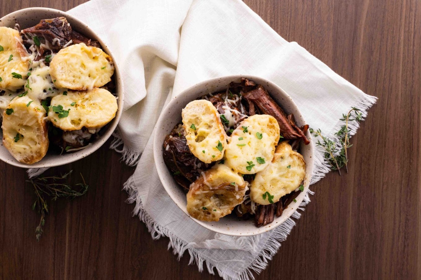French Onion Pot Roast Recipe Dinner, then Dessert