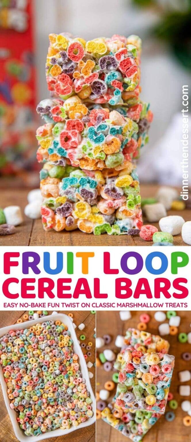 Fruit Loop Cereal Bars Recipe Dinner, then Dessert