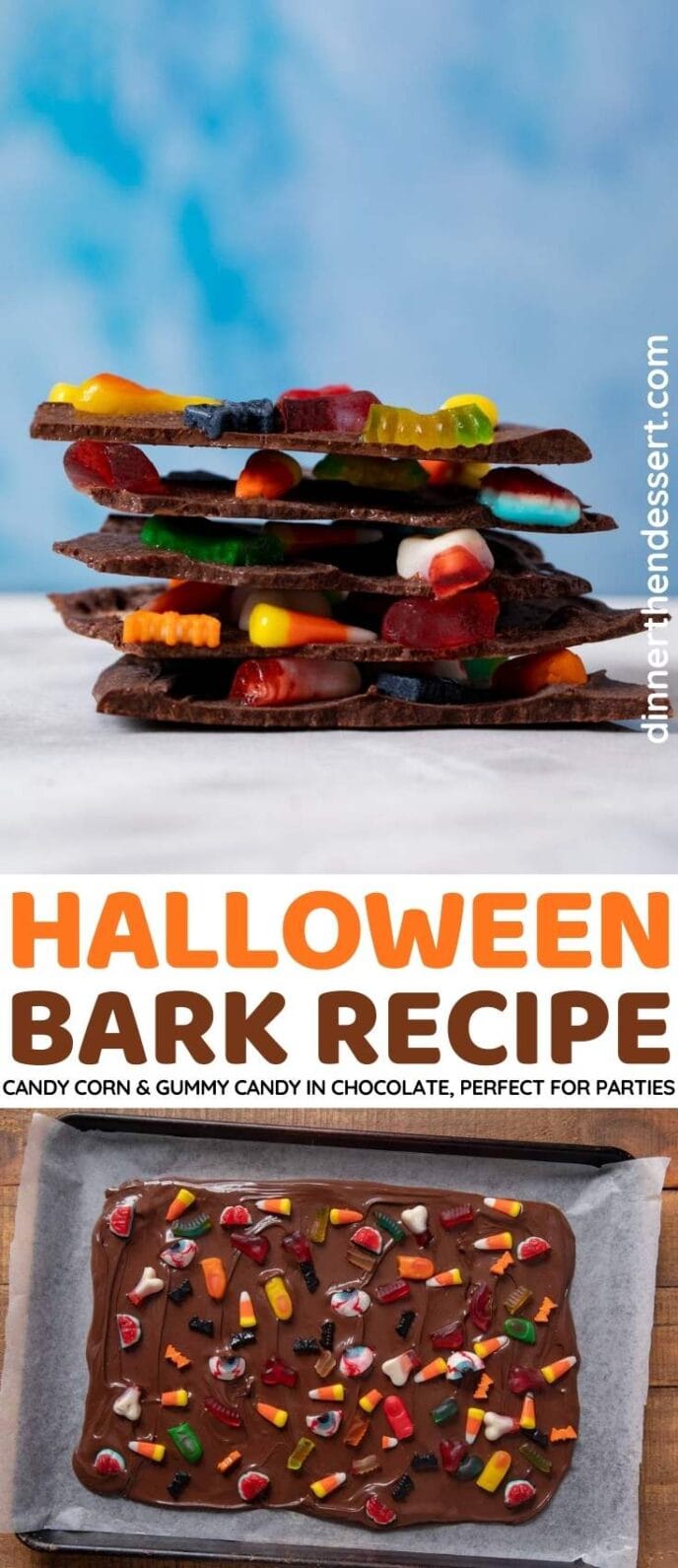 Halloween Bark collage