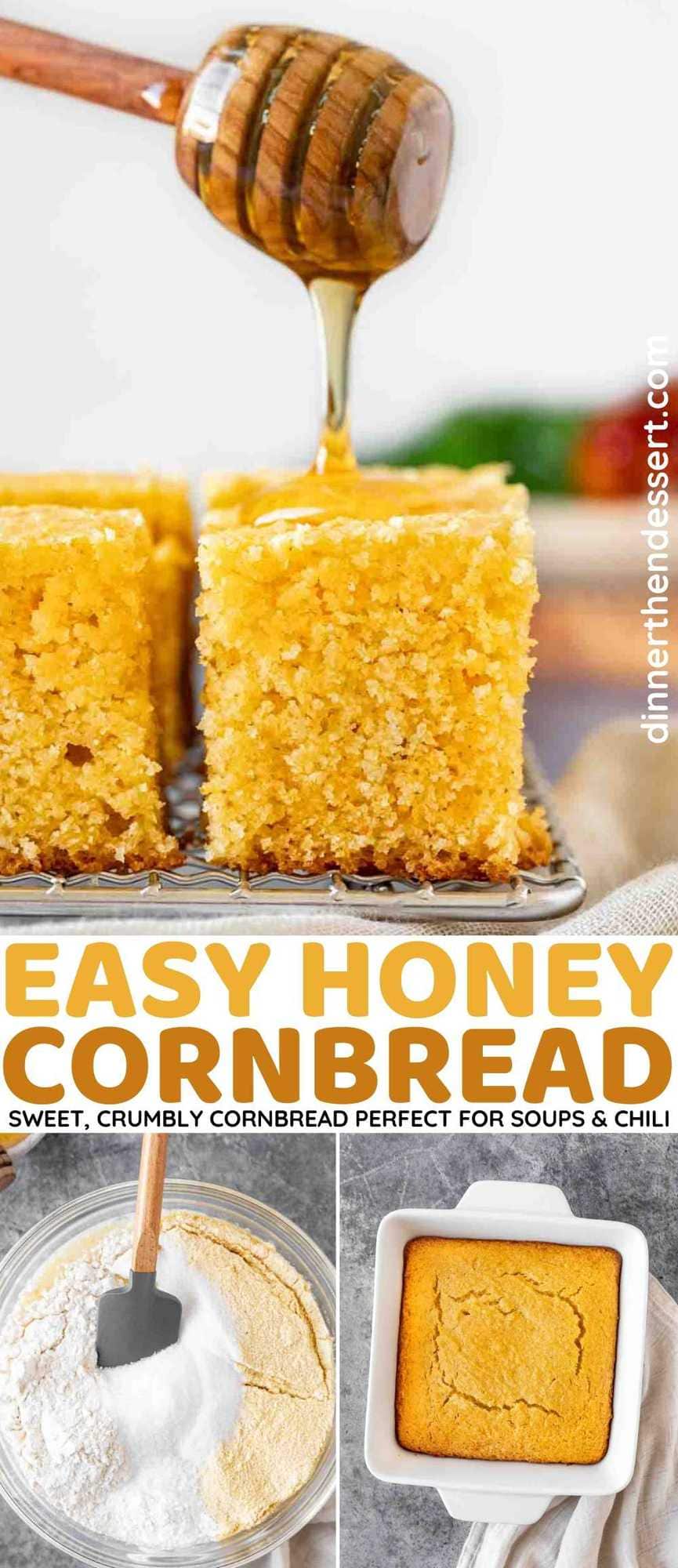 Honey Cornbread Collage