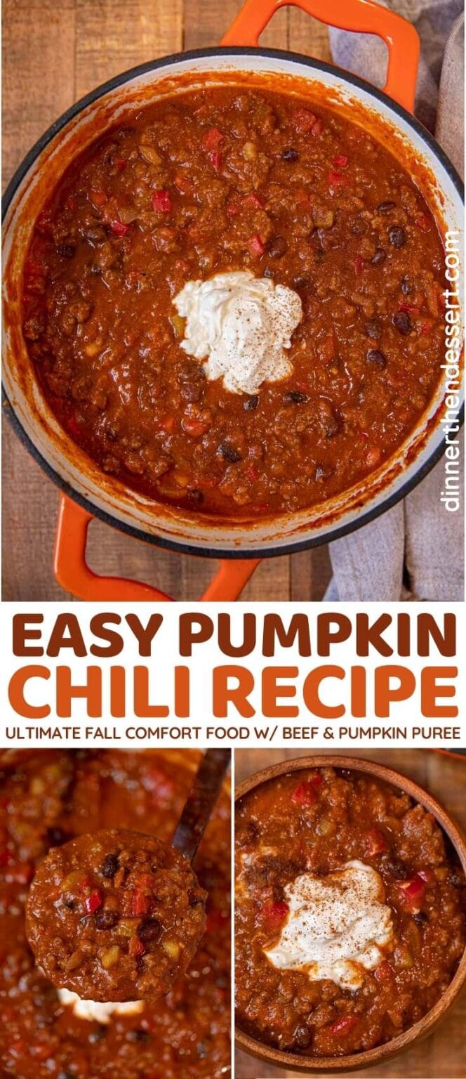 Pumpkin Chili Recipe- Dinner, Then Dessert