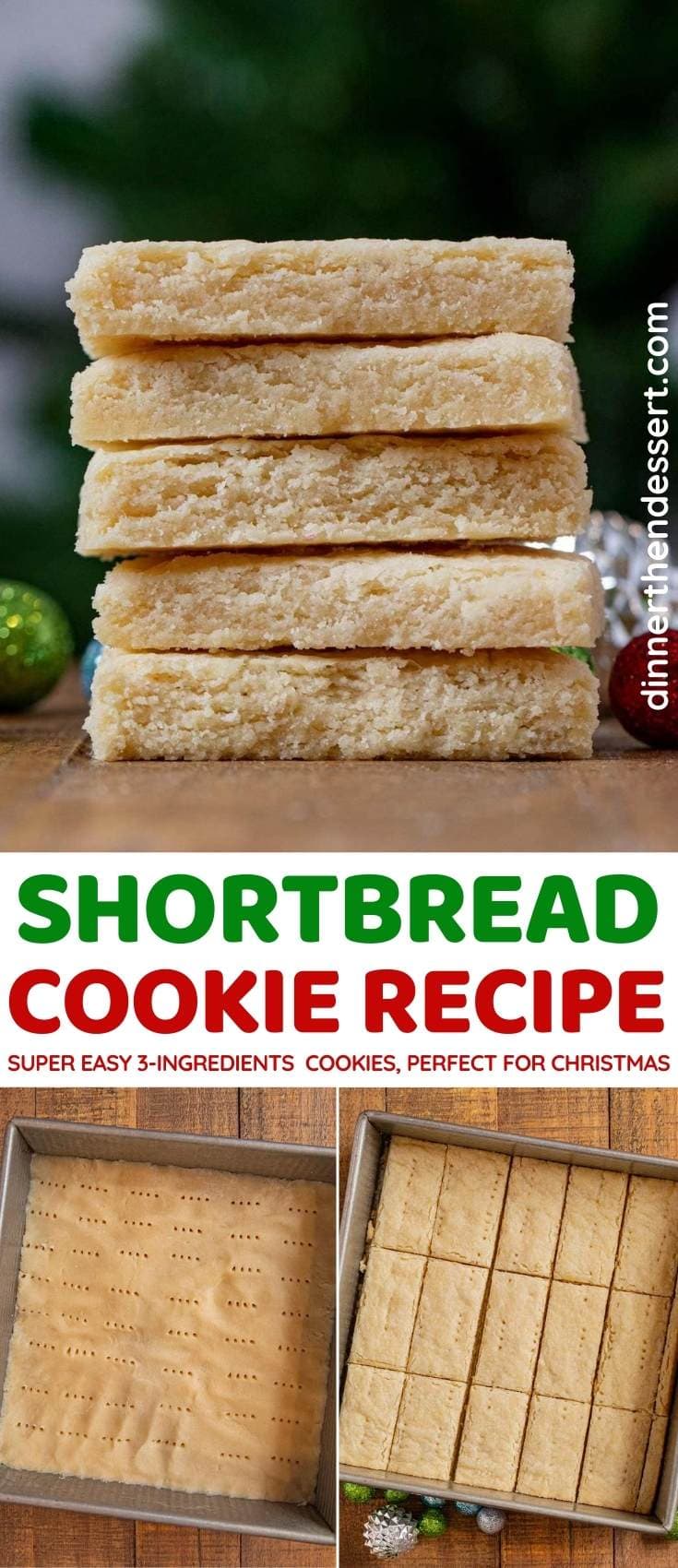 Shortbread Cookies Recipe Only 3 Ingredients Dinner Then Dessert