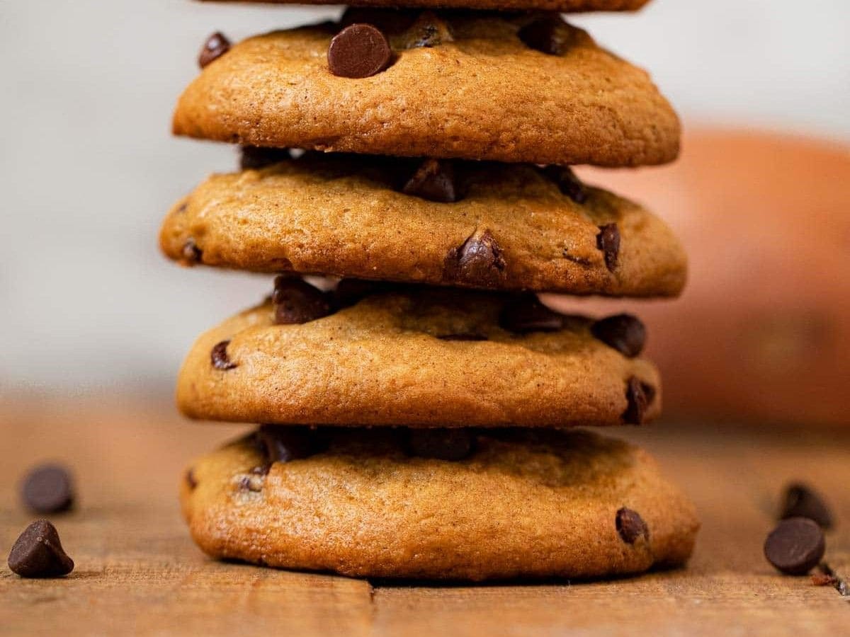 Sweet Potato Chocolate Chip Cookies, image size:1200x900