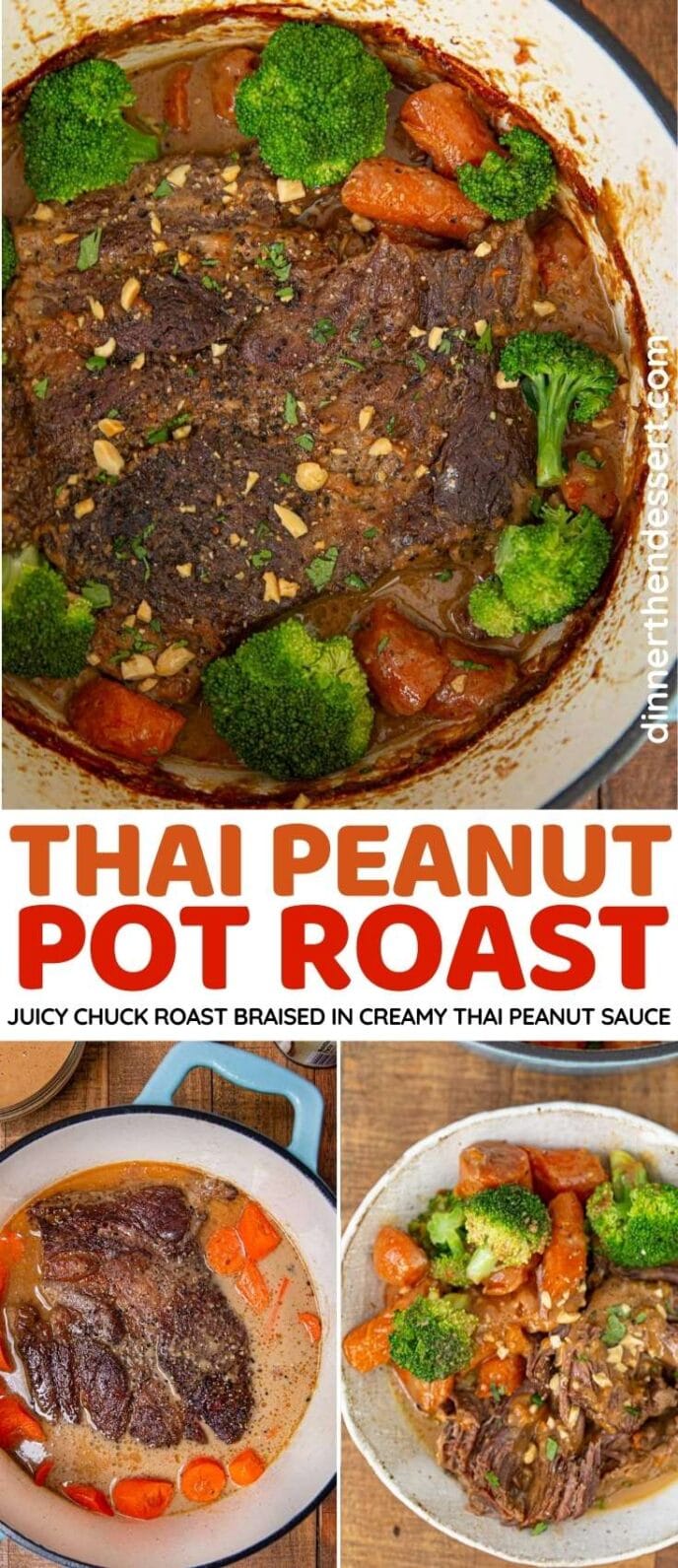 Thai Peanut Pot Roast Recipe Dinner Then Dessert