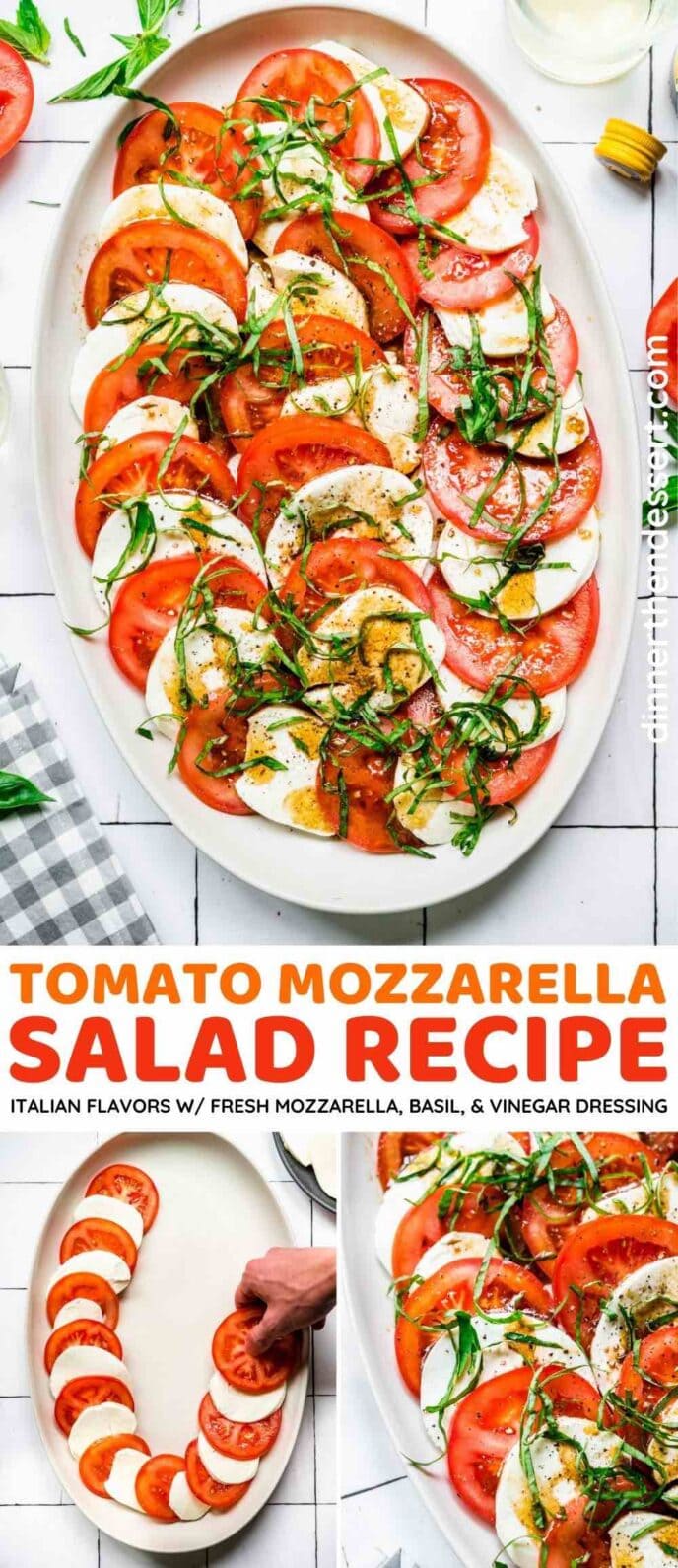 Tomato Mozzarella Salad collage