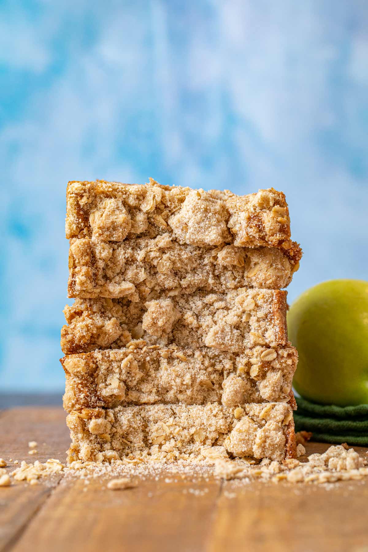 Apple Crisp Bread slices in stack