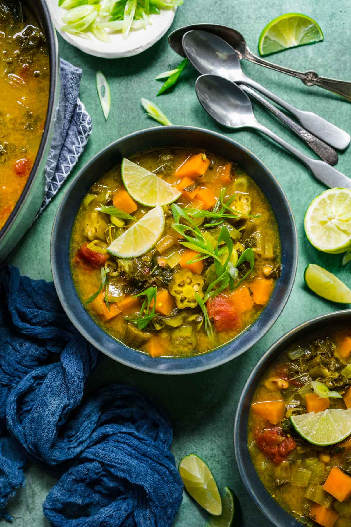 Caribbean Curry Soup in serving bowl