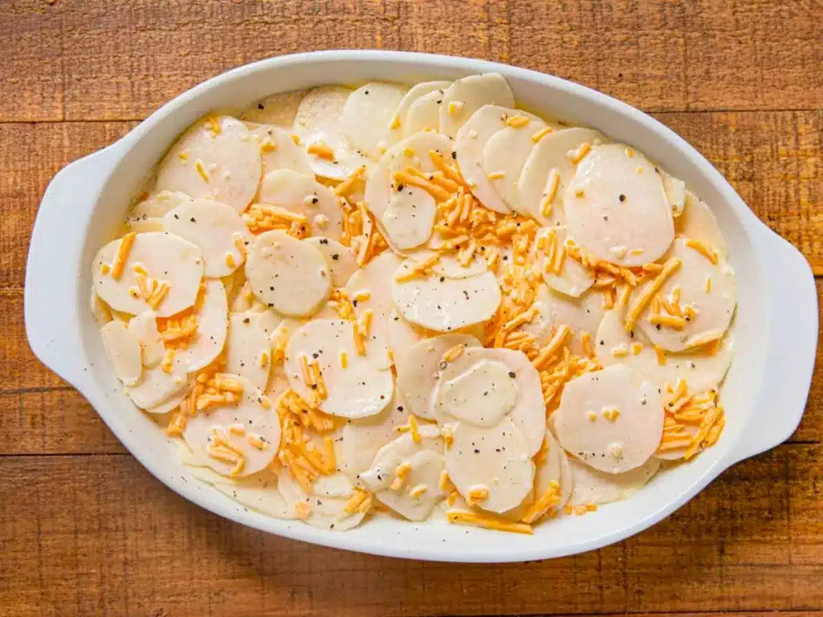 before cooking cheese potatoes