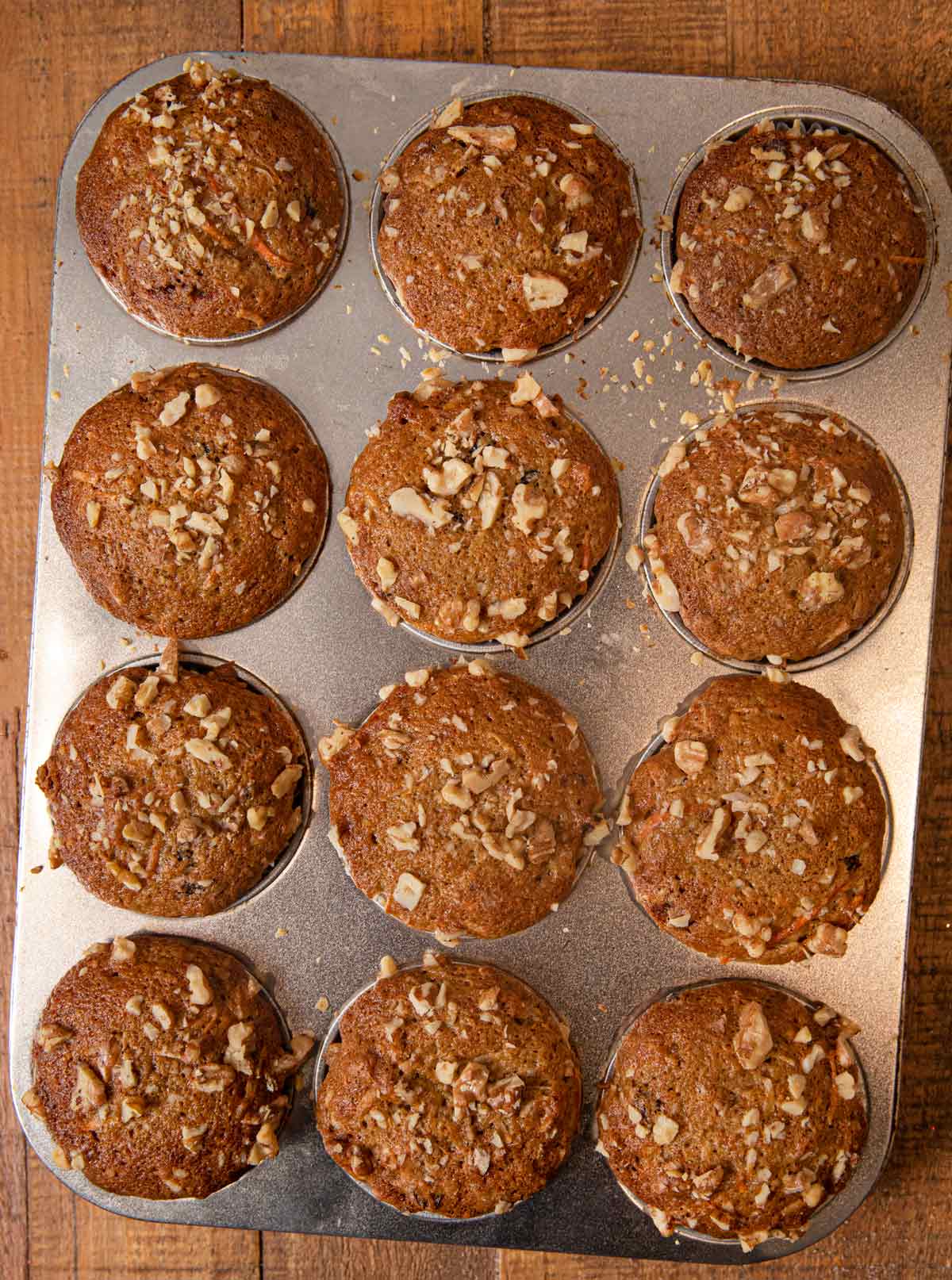 Morning Glory Muffins in cupcake tin