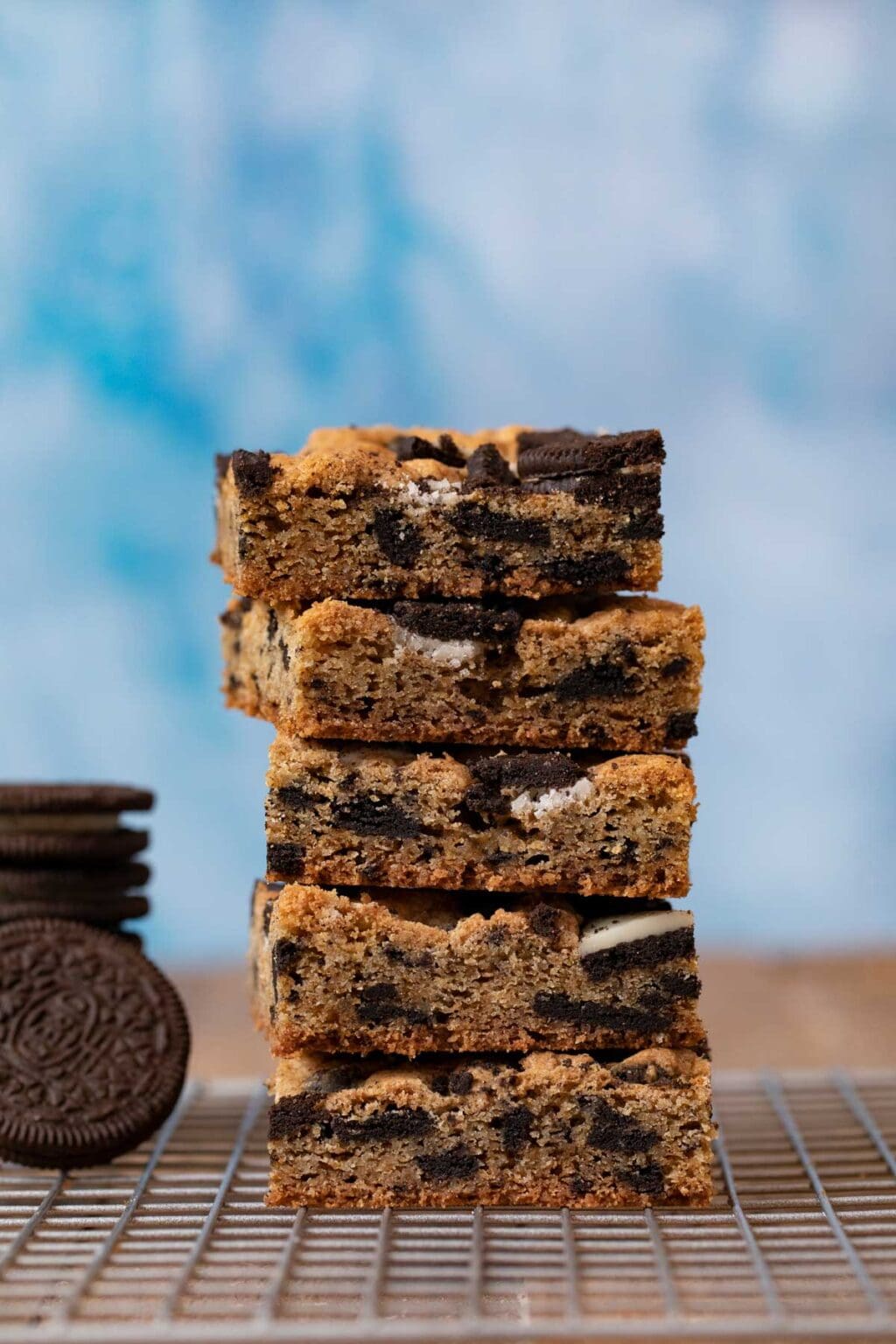 Oreo Blondies Recipe Dinner, then Dessert
