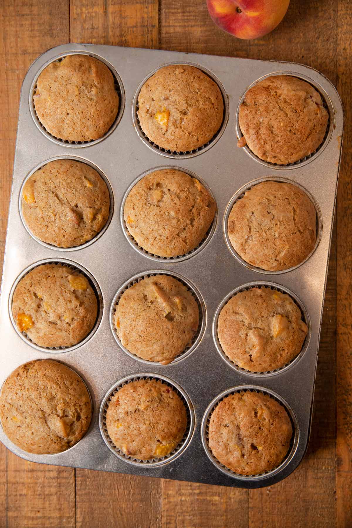 Peach Muffins Recipe - Dinner, then Dessert