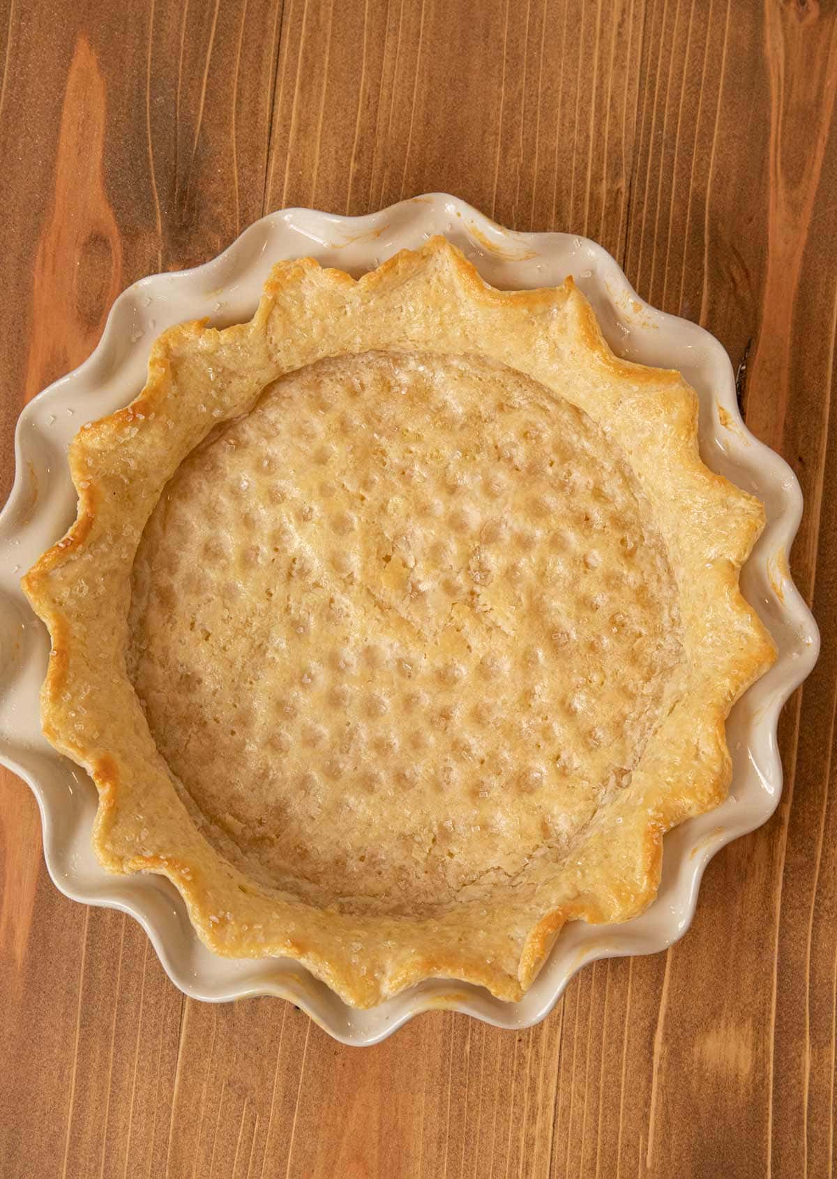 Pie Crust baked crust on pie plate