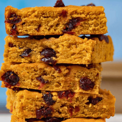Stack of pumpkin bars