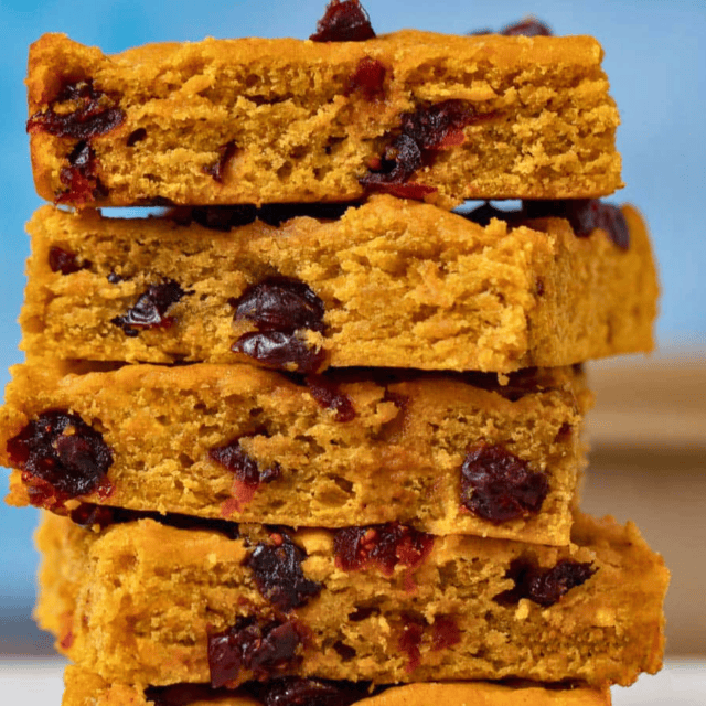 Stack of pumpkin bars