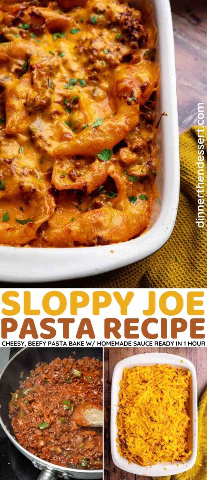 Sloppy Joe Pasta Collage 1
