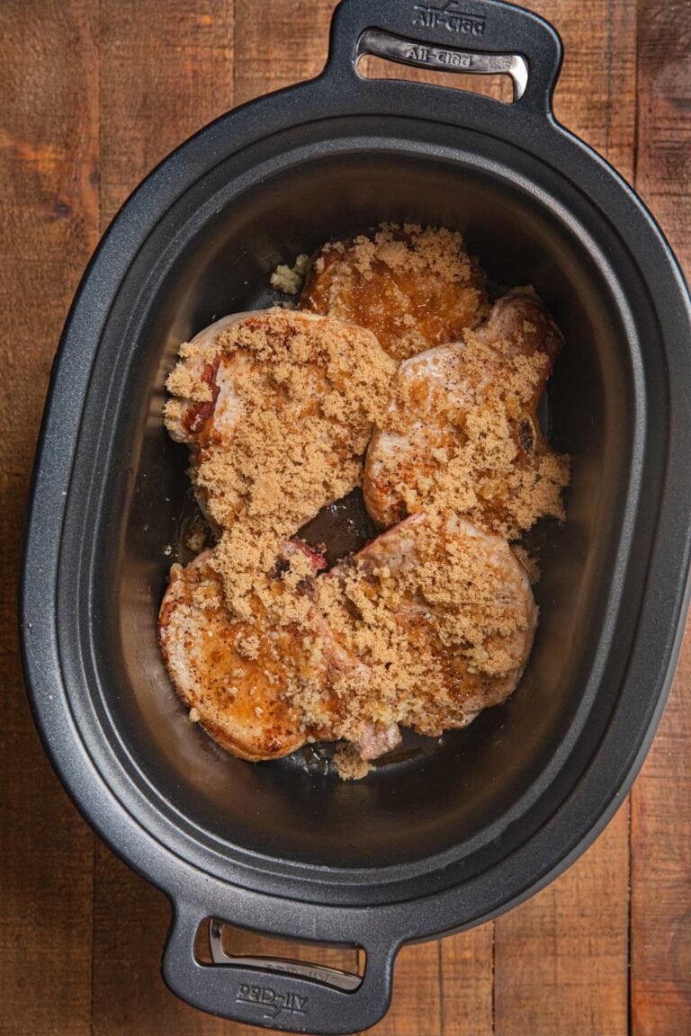 Slow Cooker Brown Sugar Garlic Pork Chops Recipe [+VIDEO] Dinner