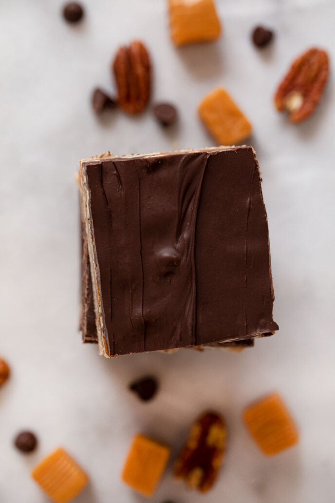 Turtle Bars Recipe Dinner, then Dessert