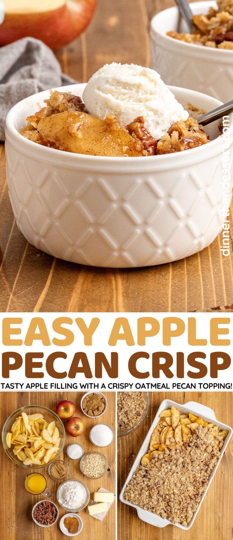 Easy Apple Pecan Crisp Recipe Dinner, then Dessert