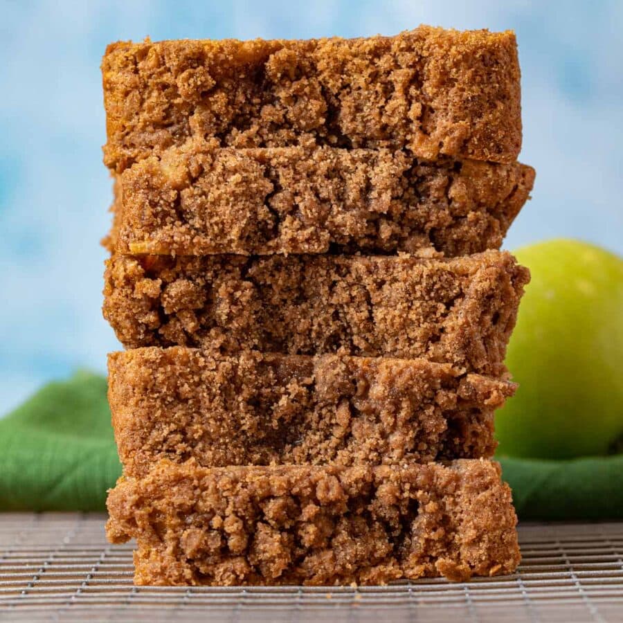 Apple Pie Bread slices in stack
