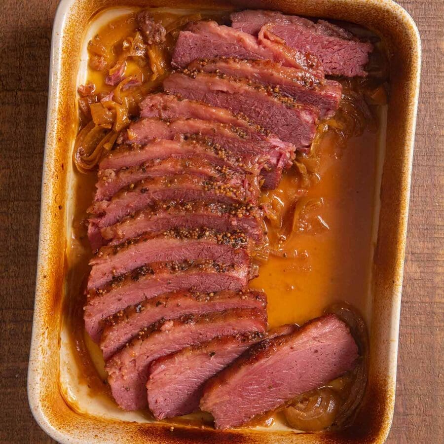 Slow Cooker Corned Beef Dinner, then Dessert