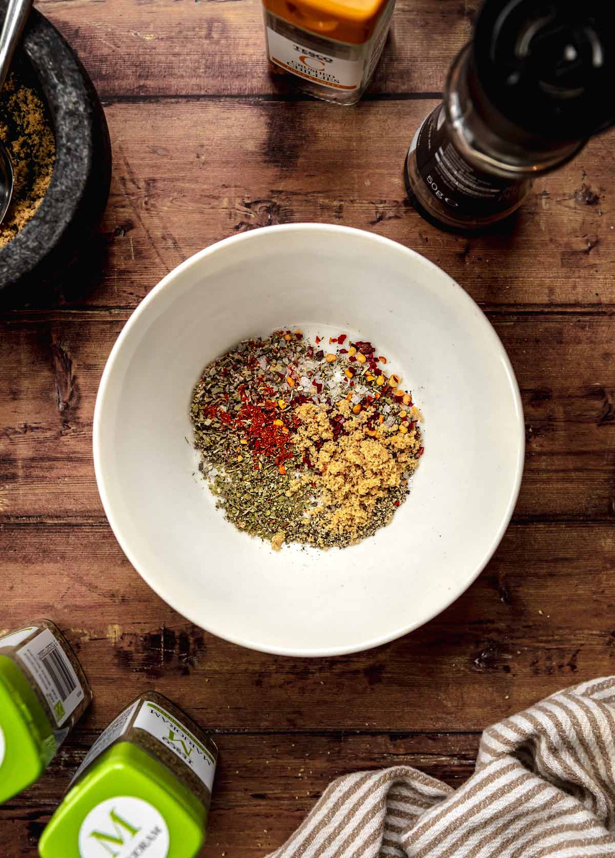 Breakfast Pork Sausage seasonings in a bowl