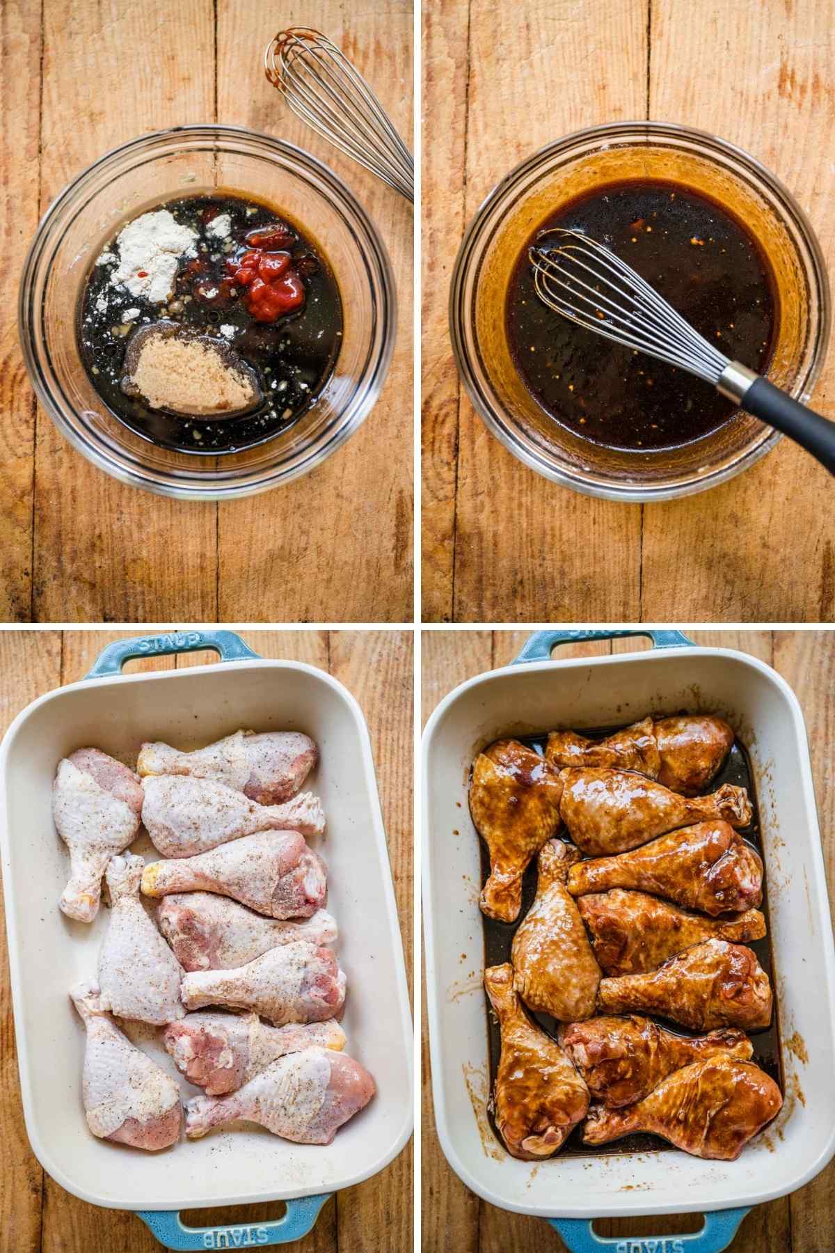 Easy Saucy Baked Chicken Legs