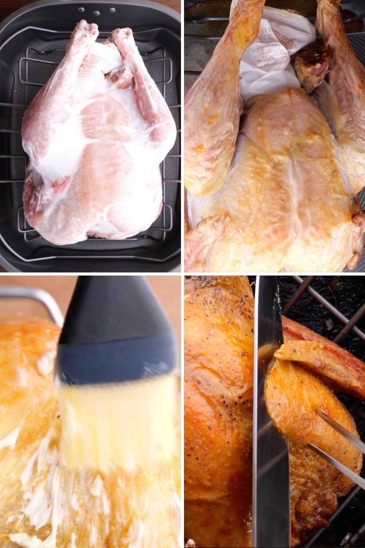 Roast Turkey from Frozen Recipe [VIDEO] - Dinner, then Dessert