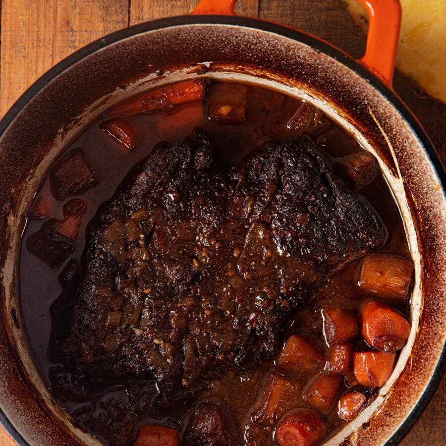 Hawaiian Pot Roast in pot