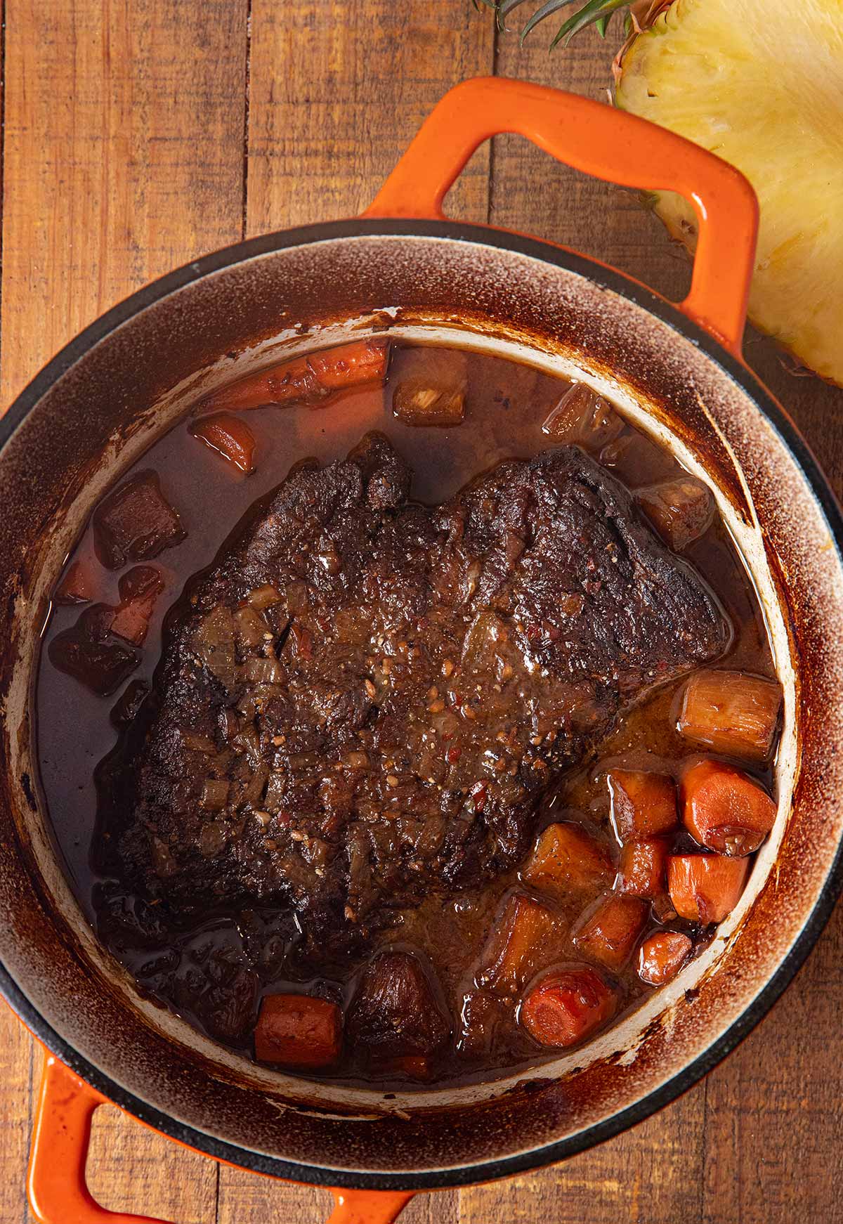 Hawaiian Pot Roast in pot