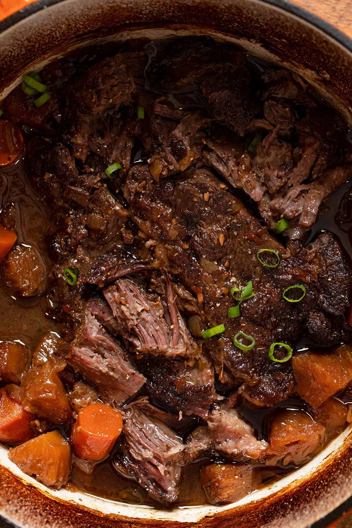 Hawaiian Pot Roast in pot