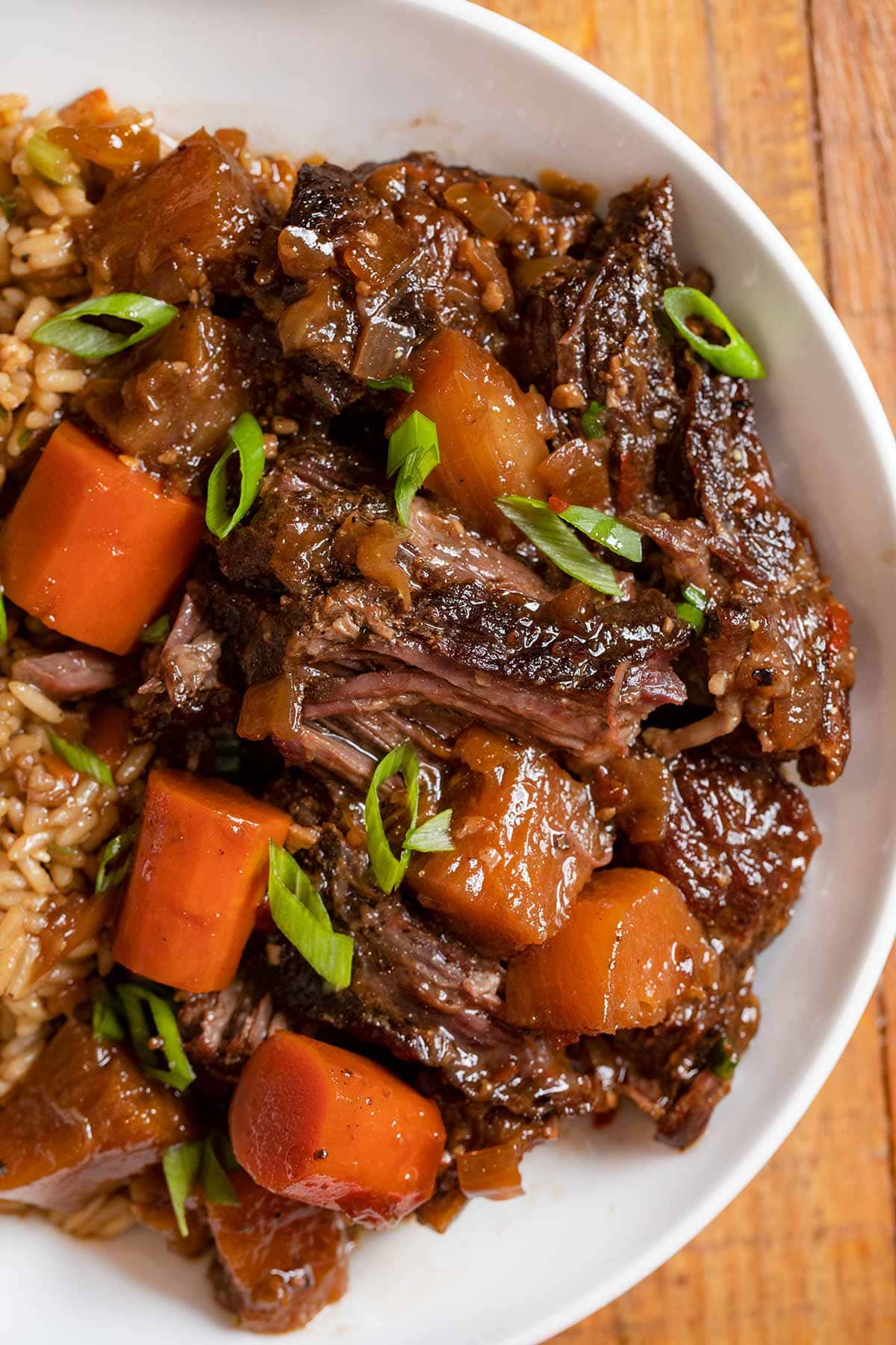 Hawaiian Pot Roast serving on plate