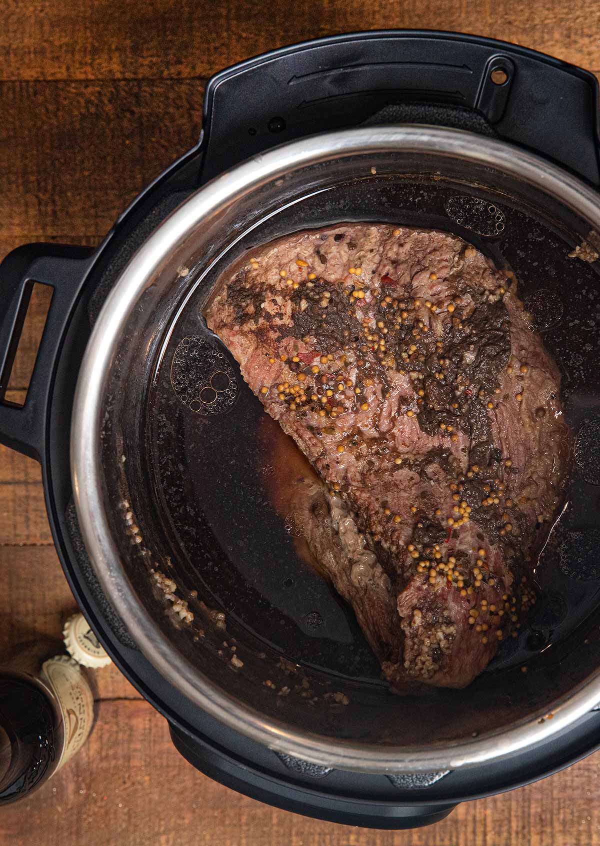 Instant Pot Corned Beef in pressure cooker