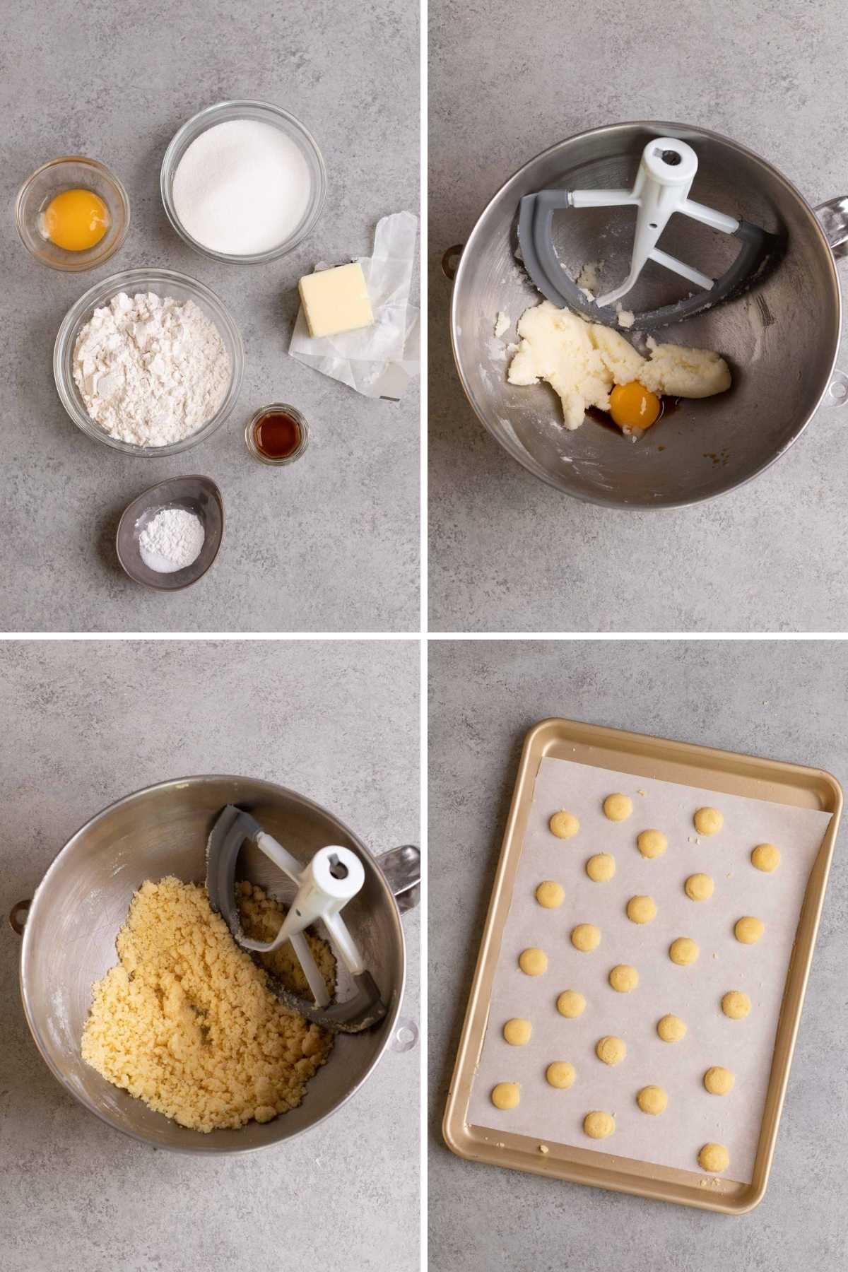 Nilla Wafer Cookies (Copycat) collage of prep steps