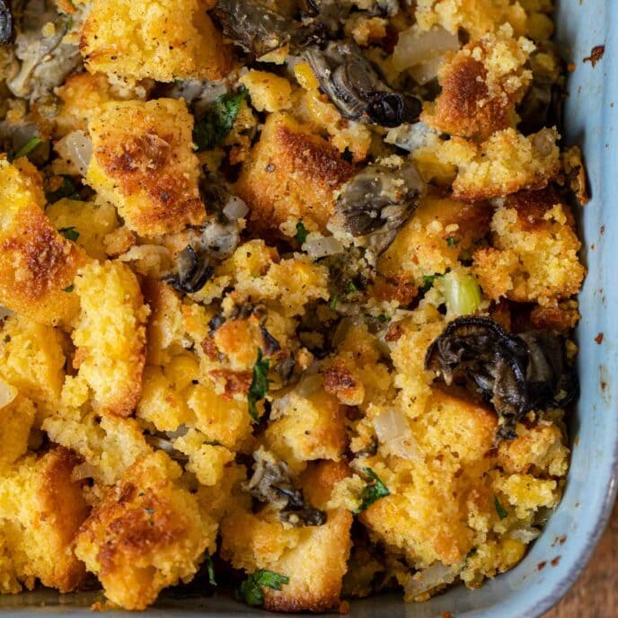 Oyster Cornbread Dressing Recipe Dinner, then Dessert