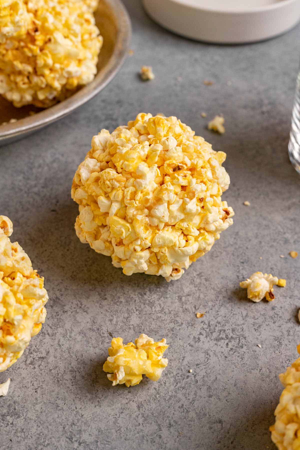 Popcorn Balls on table