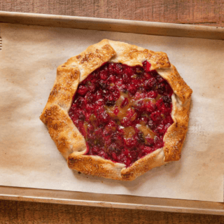 galette after being bake on sheet tray