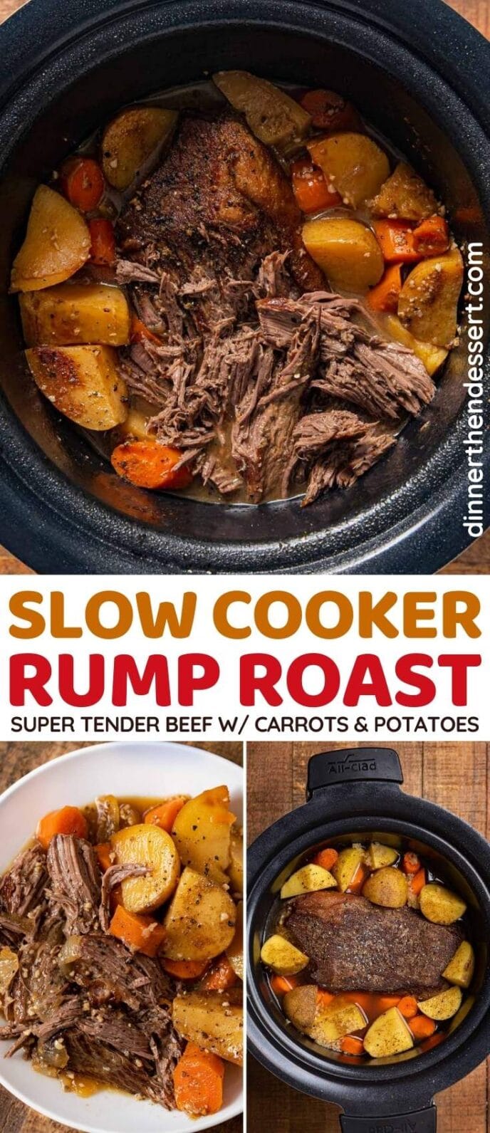Slow Cooker Rump Roast Recipe Dinner, then Dessert