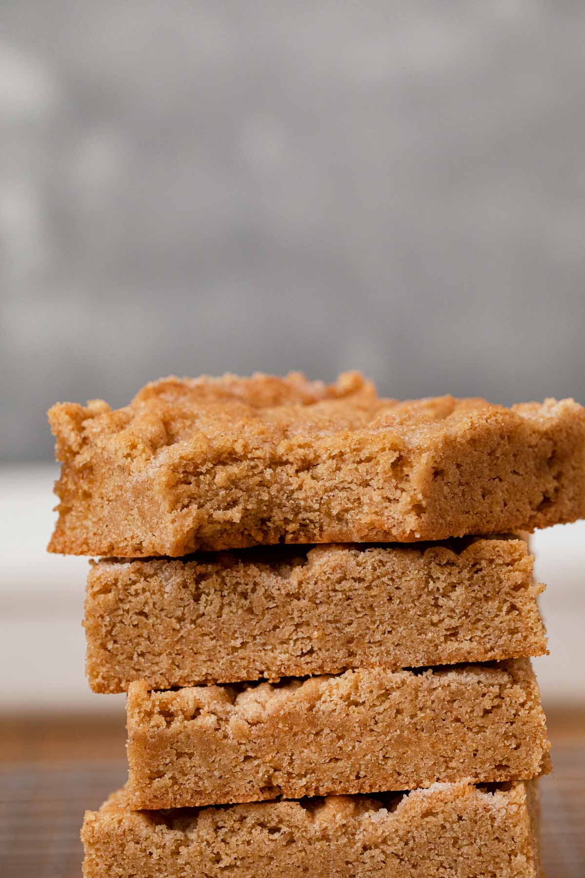 Snickerdoodle Bars in stack