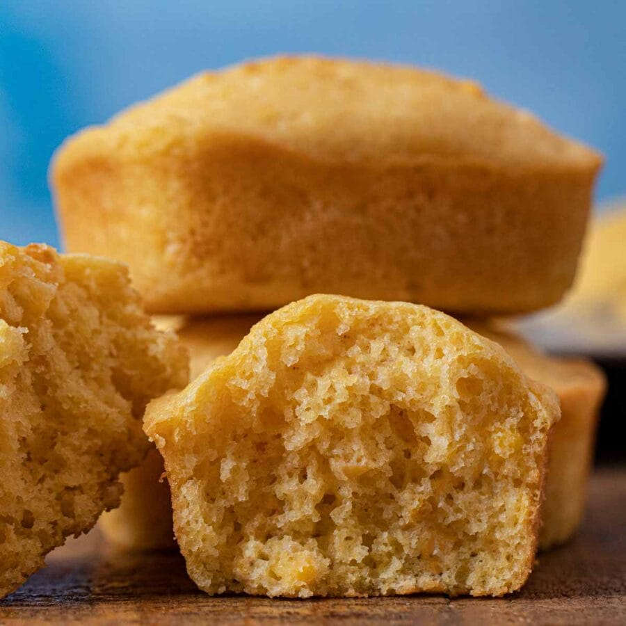 Querschnitt des Souplantation Cornbread Laibs